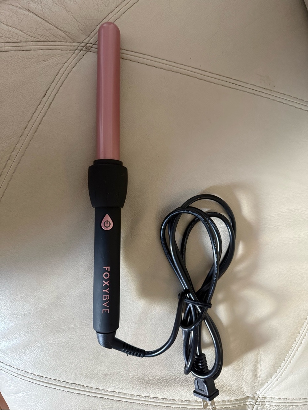 FoxyBae Pink Curling Wand — Compact 1" Styling Barrel